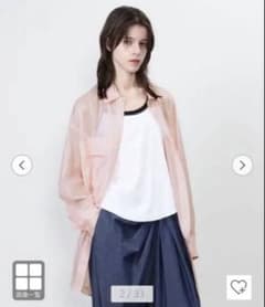 ASTRAET 長袖ピンクシアーシャツ FREE（定価3.5万）のサムネイル