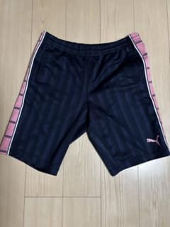 PUMA プーマ ジャージ ハーフパンツ ネイビー ピンクのサムネイル