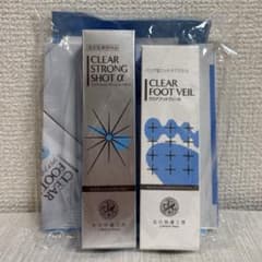 CLEAR FOOT VEIL & STRONG SHOT α 6本セット 北の快適工房 クリアストロングショットアルファ、クリアフット