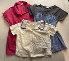 女の子 襟付きシャツ＆ワンピース セット（90〜100cm）のサムネイル
