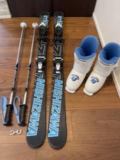 NISHIZAWA 子供用 スキー板110㎝ ストック ブーツ 3点セット - メルカリ