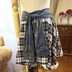 新品・大きいサイズレディースキュロットミニスカートのサムネイル