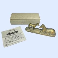 高岡銅 鉄器 文鎮 馬 干支 アンティーク - メルカリ