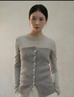 Ohotoro mixed tube knit ベスト ビスチェ - メルカリ