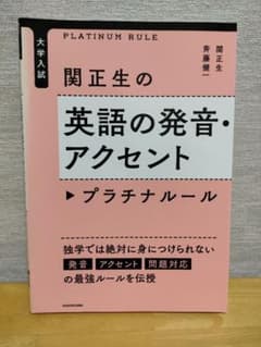 大学入試 関正生の英語の発音・アクセント プラチナルールのサムネイル