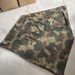 ⑨ベルギー軍実物 50s ブラッシュストロークカモ テント 軍幕