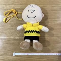 チャーリーブラウン　ぬいぐるみ　ポシェット　がま口のサムネイル