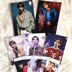 BTSテテ　プレミアムフォト　直筆サイン＋メッセージ入り　メルカリ便即日発送！ BTS V テテ ポストカード&フォトセット - メルカリ