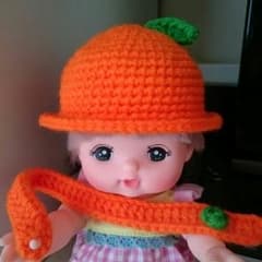 メルちゃんの帽子とマフラーのサムネイル