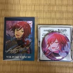 プロセカ あんスタ 逆先夏目 グリッター缶バッジ グリ缶 ぱしゃっつ