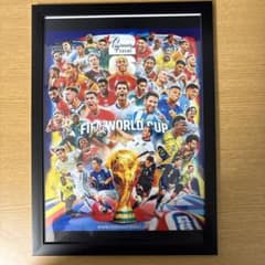 5*2様 2026W杯 アートポスター 額縁付 サッカーのサムネイル