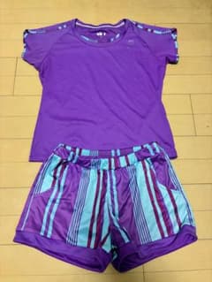 【Prince】テニスウェアセットアップ パープル Mサイズのサムネイル