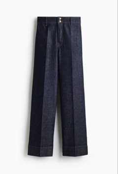 H&M ワイドハイデニム　ダークデニムブルーのサムネイル