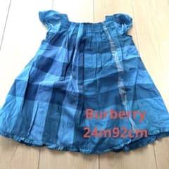 BURBERRY CHILDRENノースリーブワンピース24m92cm - メルカリ