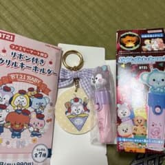 BT21 리본 포함아크릴 키링 라이트 스틱 매력 MANG
