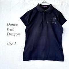 Dance With Dragon 半袖ポロシャツ 2 黒ゴルフウェア 1462 - メルカリ