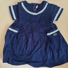 Junko SHIMADA ワンピース ネイビー レース JS刺繍のサムネイル