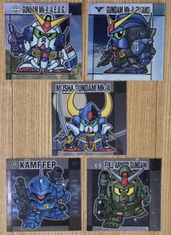 元祖SDガンダムスナック シール5枚セット　ガンダムMk-II等のサムネイル