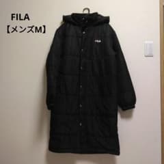 FILA フード付き ブラック ベンチコートのサムネイル
