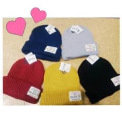 3COINS ニット帽(黒)︎☺︎ＴシャツSETのサムネイル