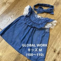 グローバルワーク キッズM 110cm トップス ヘアバンド付きのサムネイル
