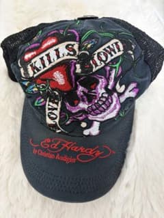 おまる様専用 Ed Hardy スカル刺繍キャップのサムネイル