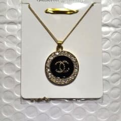 CHANEL ゴールド ネックレス クリスタル装飾 　　値下げセール続行中！のサムネイル