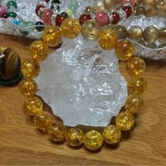 天然石ブレスレット！タイチンルチルと黄金爆裂水晶のサムネイル