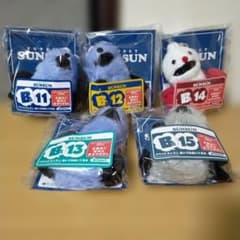 ① パペットスンスン B賞 あいづちぬいぐるみ 5種類セット コンプリートのサムネイル