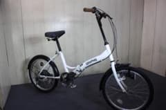 GAPHIS 20インチ WHITE シマノ6速 折り畳み自転車 - メルカリ