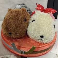 카피바라 씨 & 화이트 씨 웰컴 인형 웨딩 봉제 인형 일본식