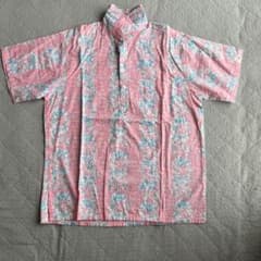 Barefoot in Paradise アロハシャツ ピンク Lサイズのサムネイル