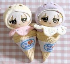 ぬい服 10cm ぬいぐるみ 着ぐるみ ちびぐるみ 推し活 ソフトクリーム