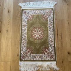 ペルシャ絨毯風 ミニラグ 玄関マット フリンジ付き　60x40cm B0029 ペルシャ絨毯風 ミニラグ 玄関マット フリンジ付き 60x40cm B0029