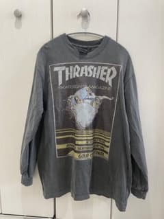 THRASHER ロングTシャツ 23MS-PLS2 グレーのサムネイル