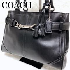【美品】COACH ハンプトンズ 8A70 フリンジ トートバッグ タッセル 黒 美品】COACH ハンプトンズ 8A70 フリンジ トートバッグ タッセル 黒