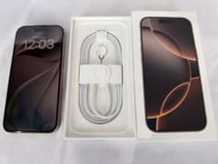 [미품] iPhone 16 Pro 256GB 디저트 티타늄 SIM 프리