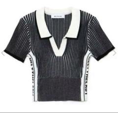 MELT THE LADY collared knit tops black - メルカリ