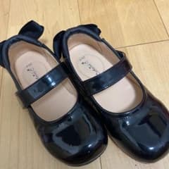 フォーマルシューズ 女の子 黒 20cmのサムネイル
