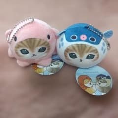 新品タグ付 mofusand 海の生き物にゃん おかおマスコット メンダコ フグ