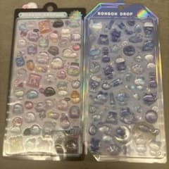 ボンボンドロップシール よるねこ ばけばけ　2枚セット