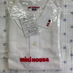 新品MIKI HOUSE 白ポロシャツ 120cm 日本製 定価5300＋税のサムネイル