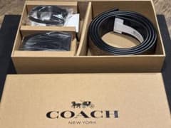 【新品未使用】COACH コーチ メンズ ベルト リバーシブルBOX付 5951のサムネイル