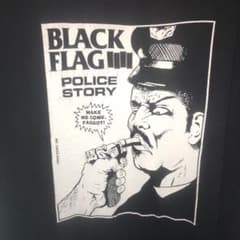 90s Black Flag Police Story t shirt XL