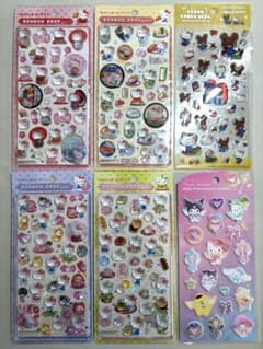 和柄キティボンボンドロップシール・クリアキャンディ・マシュマロジュエルシールのサムネイル