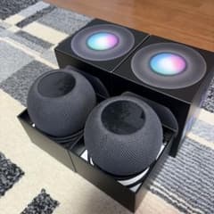 Apple HomePod mini スペースグレー 2台セット 最終値下げのサムネイル