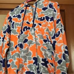エビ中 パーカー オレンジ×紺のサムネイル
