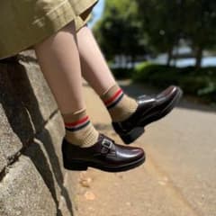 祝日限定お値下げ★新品未使用　HARUTA　モンクストラップシューズ ブラウンのサムネイル