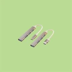 USBハブ 4ポート 2個セット Type-C USB-Aのサムネイル