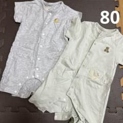 petit main 80センチ 半袖　ロンパースのサムネイル